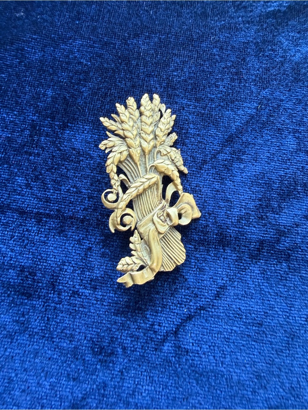Vintage Sheaf of Wheat Brooch